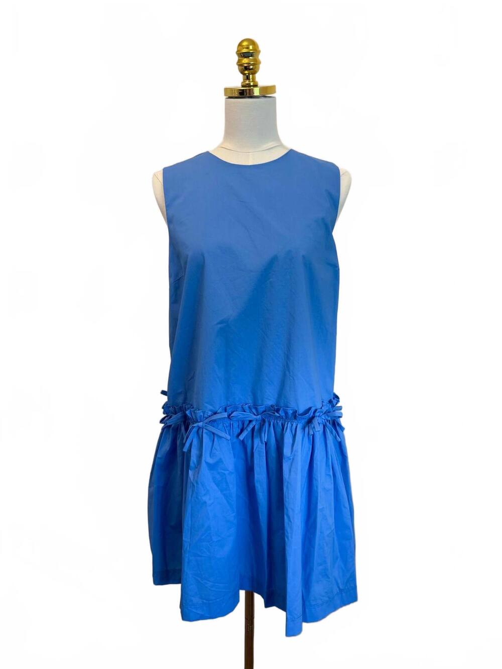 NEW PINCH women's bow detail dress in blue